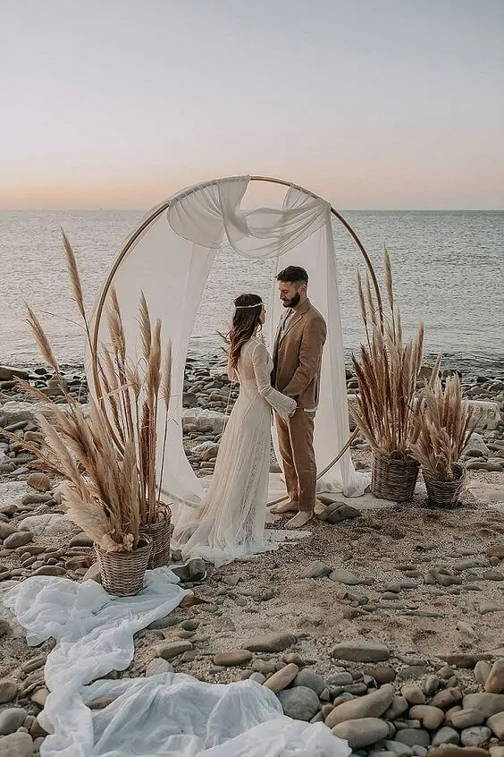 Strandhochzeit heiraten am Strand Hochzeitsfotografin Mona